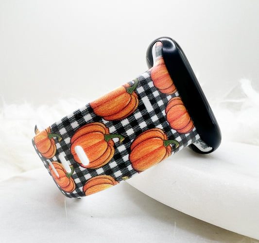 Plaid Pumpkin Watch Band Compatible with Apple Watch