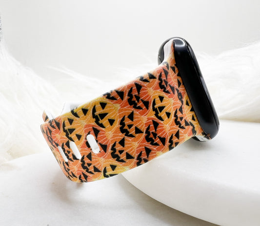 Fall Pumpkin Watch Band Compatible with Apple Watch