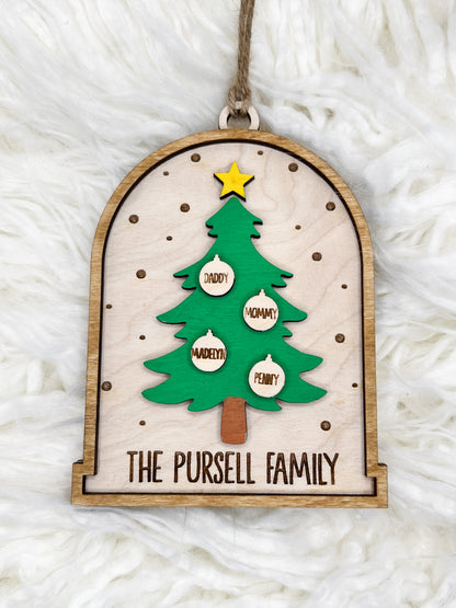 Tree family ornament