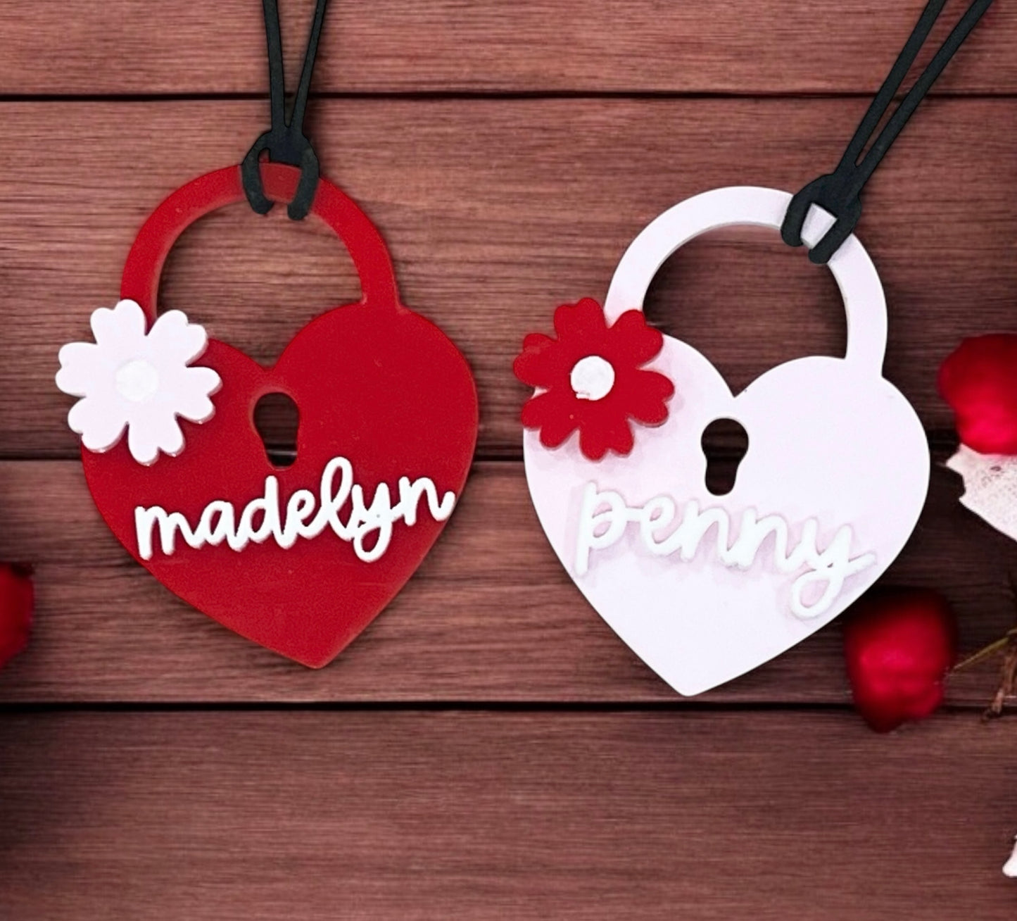 Locked Heart Bag Tags