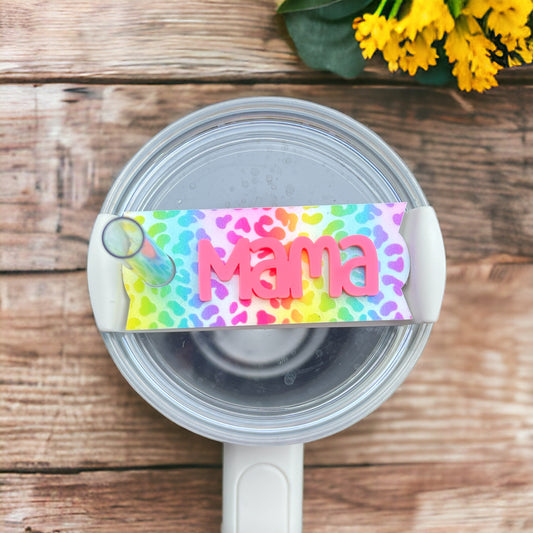 Rainbow Leopard Name Stanley Cup Name Plates