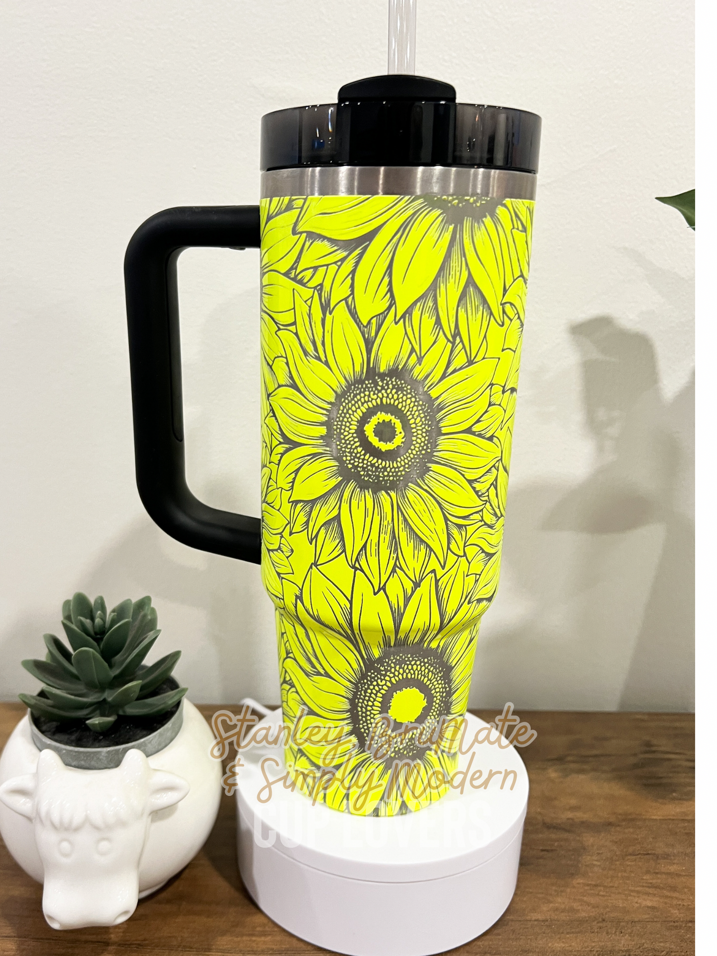 Sunflower Engraved Cup