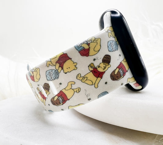 Pooh Silicone Watch Band compatible with Apple Watch Fitbit Samsung