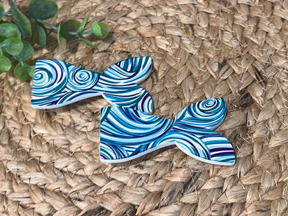 Mermaid Swirl Hair clips