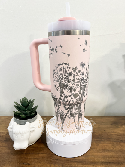 Dandelions Engraved Cup