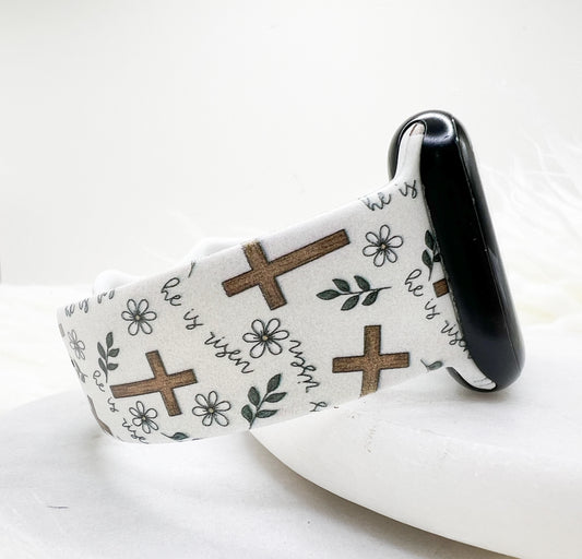 He is Risen Christian Watch Band compatible with Apple Watch Fitbit Samsung