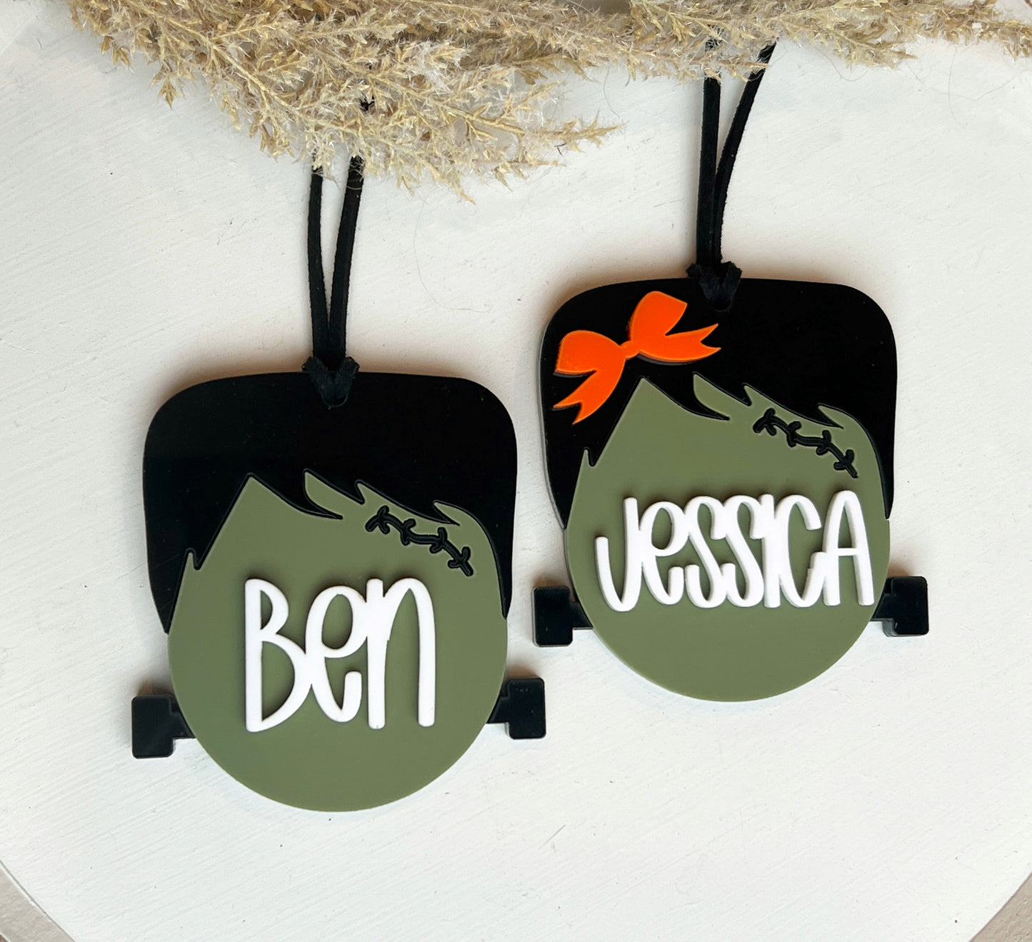 Frankenstein Halloween Bag Tags