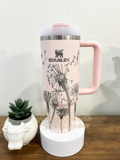 Dandelions Engraved Cup