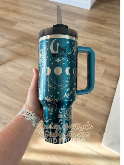 Mystical Celestial Engraved Cup