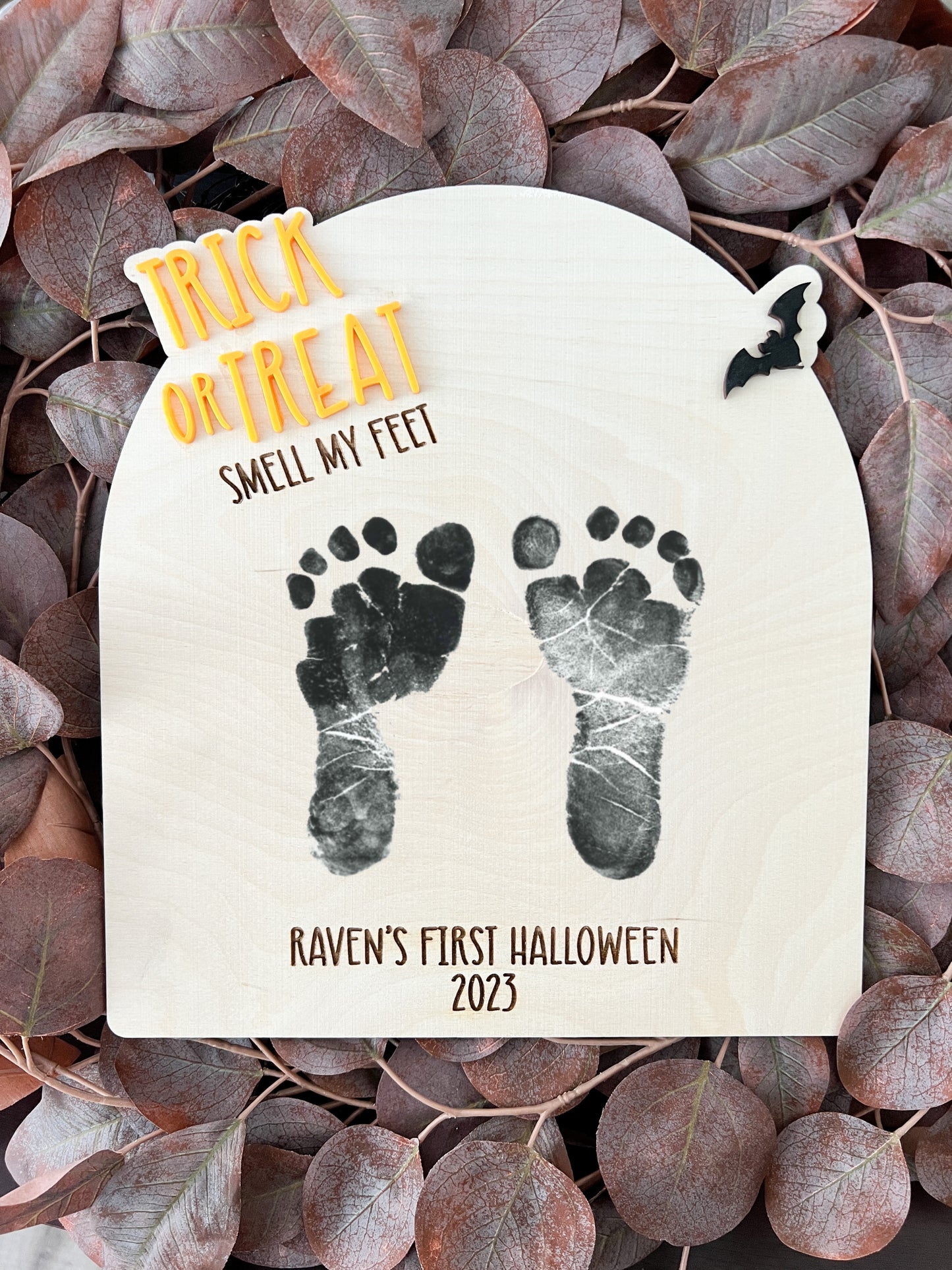 Baby Halloween Hand Print Foot Print