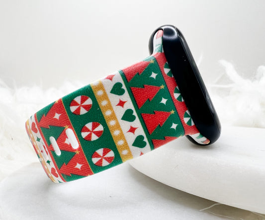 Christmas Sweater Watch Band compatible with Apple Watch Fitbit Samsung