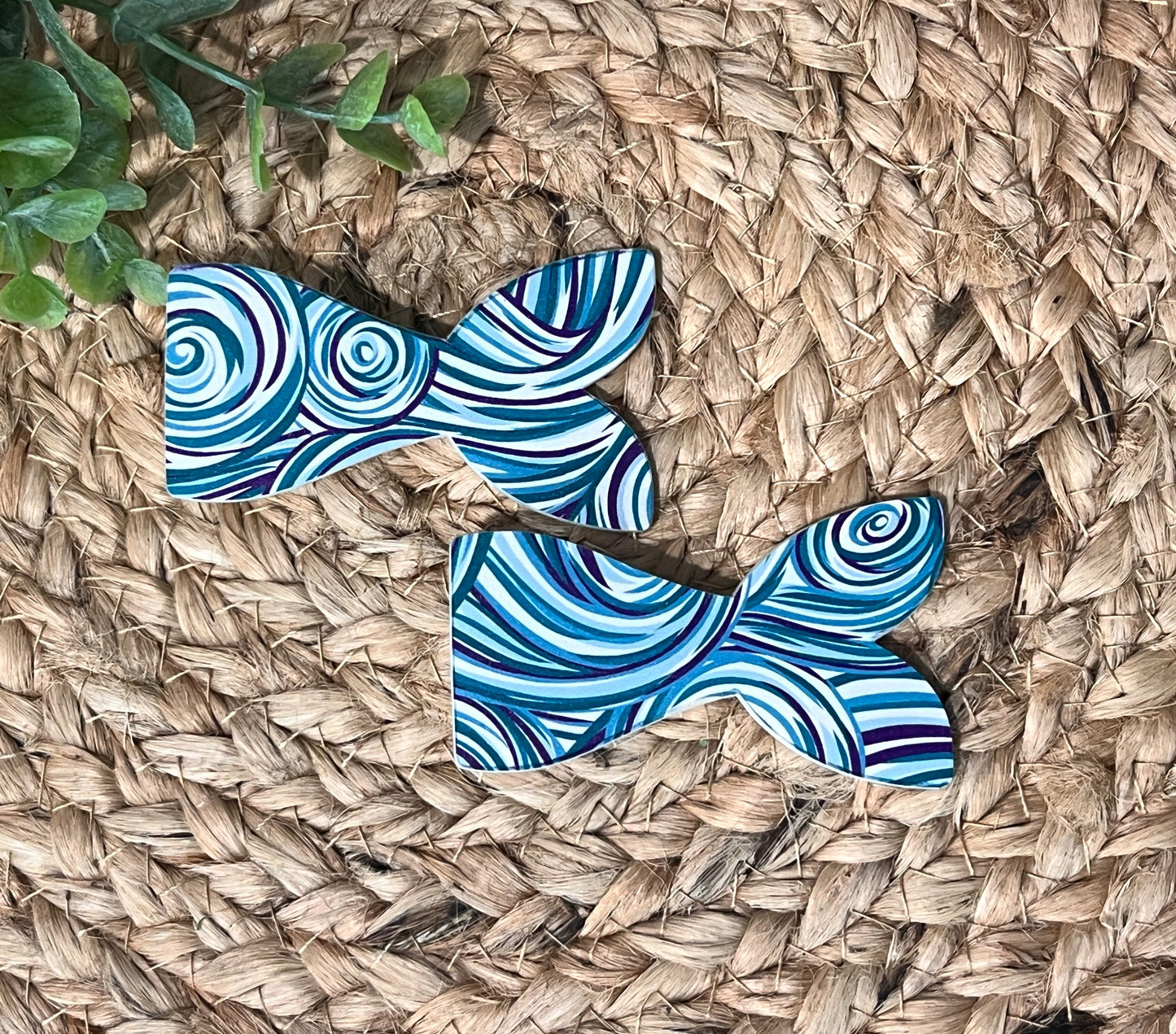 Mermaid Swirl Hair clips