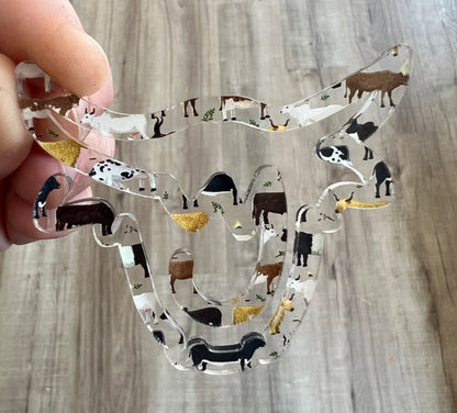 Cow acrylic Bookmark