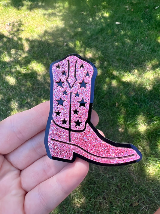 Cowboy Boot Hair Clip