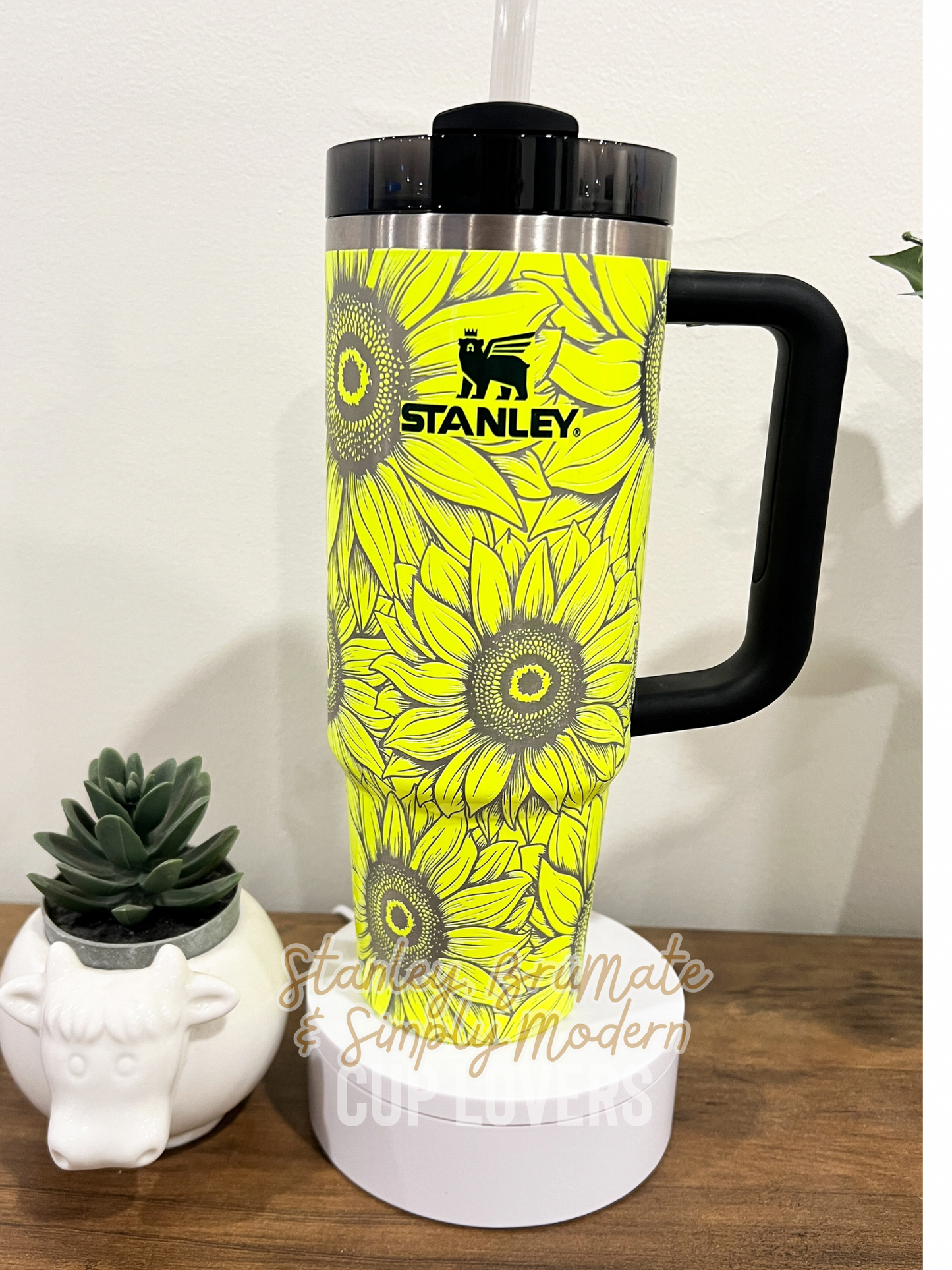 Sunflower Engraved Cup