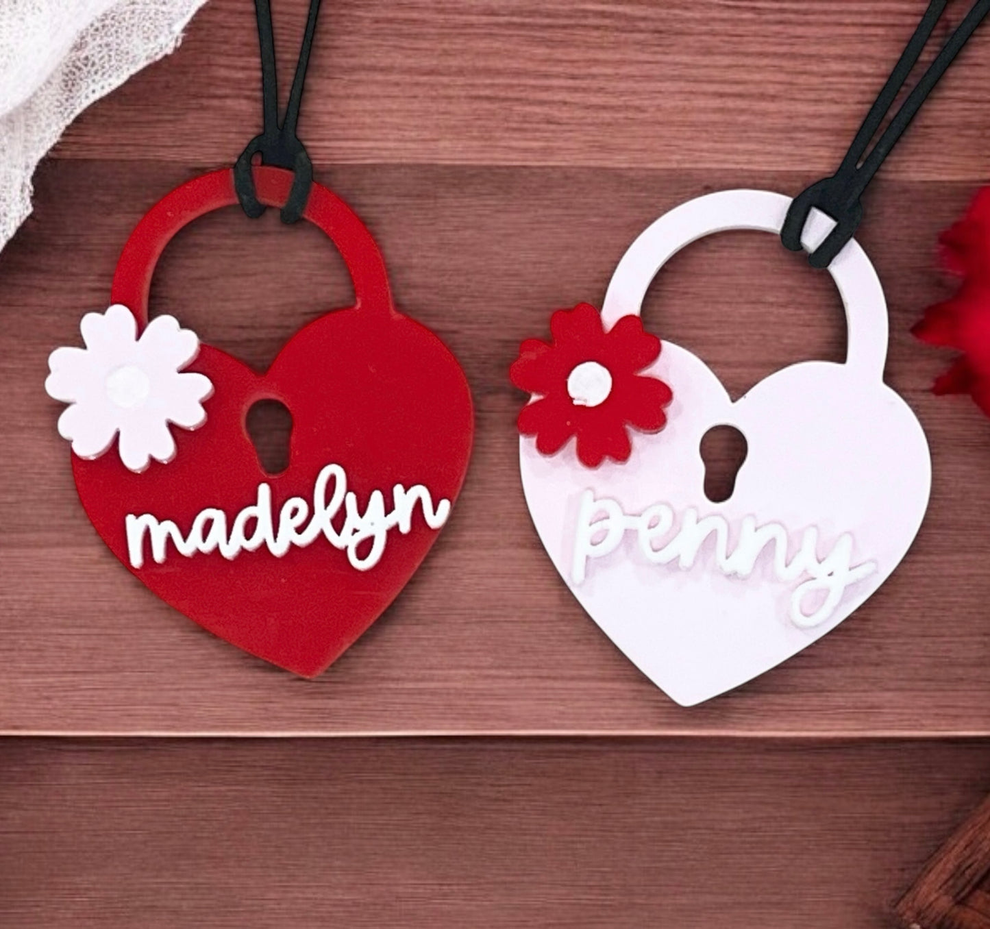 Locked Heart Bag Tags