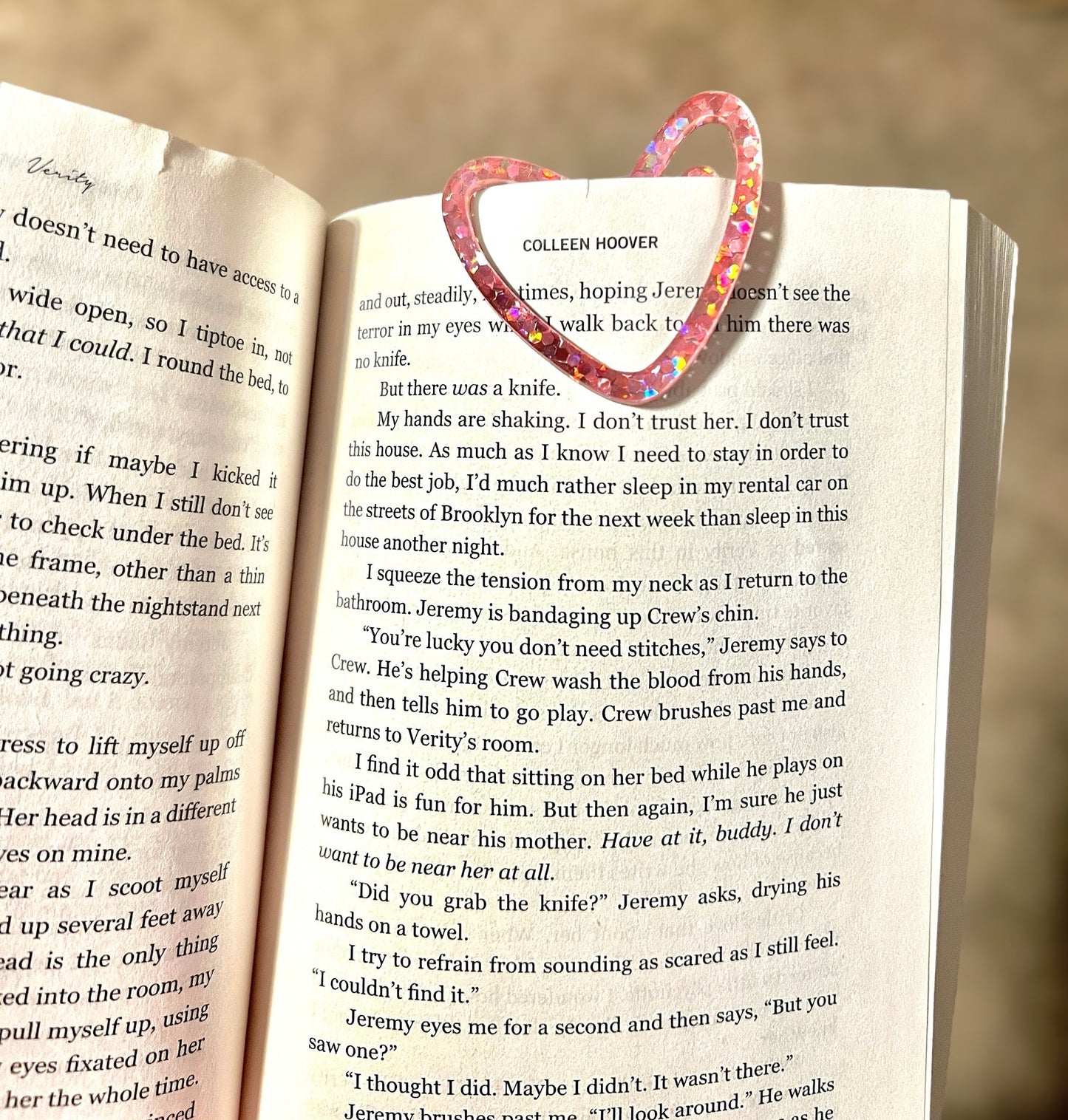 Heart acrylic Bookmark