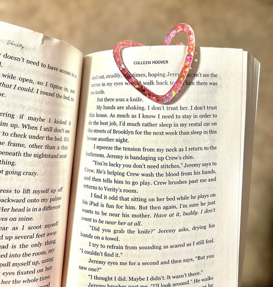 Heart acrylic Bookmark