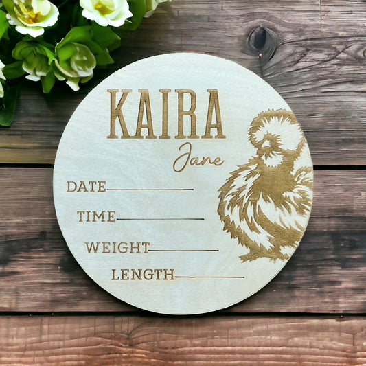 Silkie Chicken Baby name sign