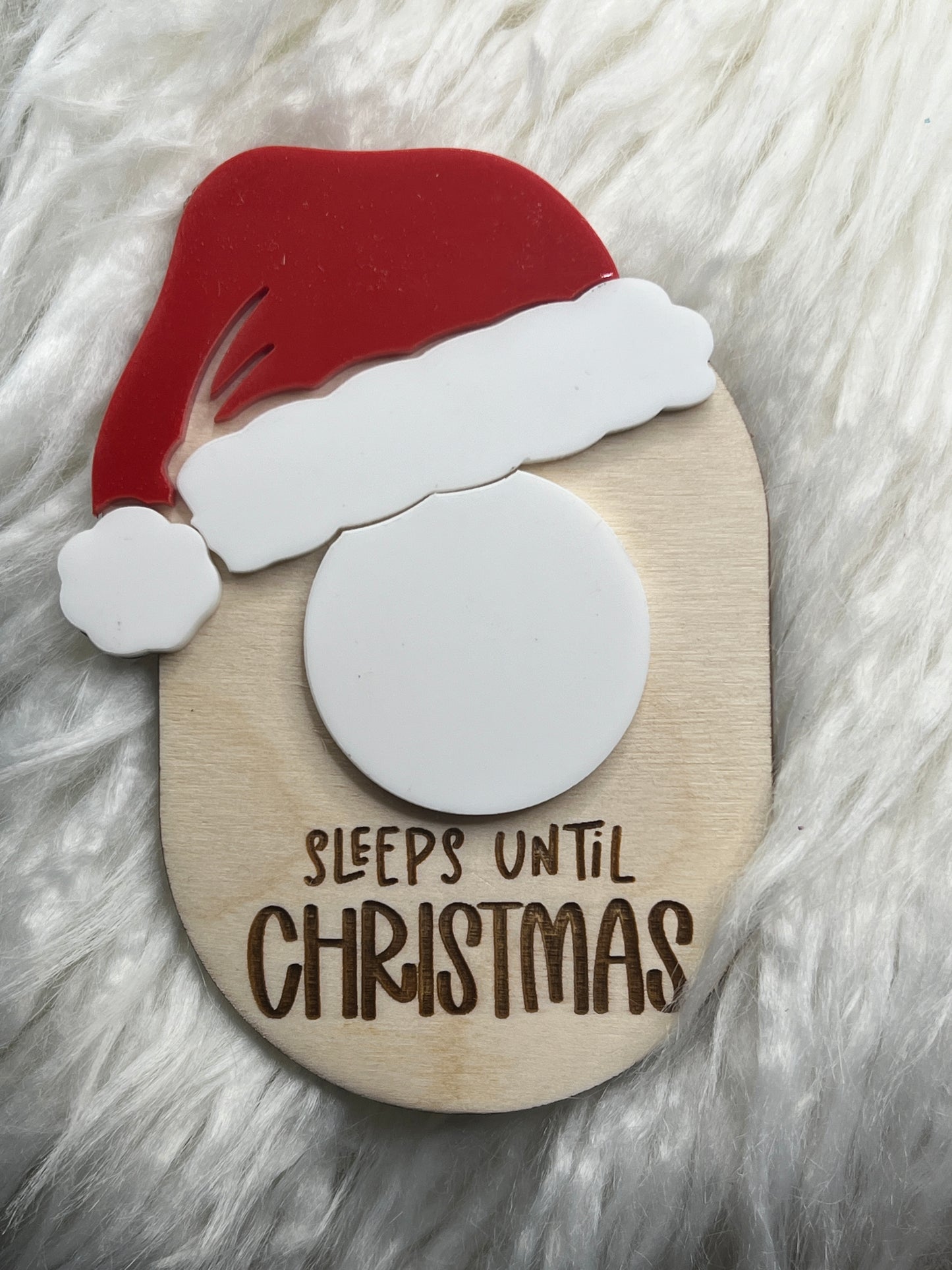 Sleeps until Santa Magnet