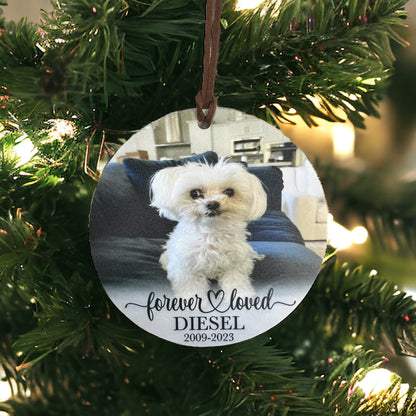 Pet memorial UV printed ornament