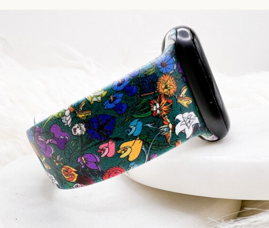 Alice Flowers Watch Band compatible with Apple Watch Fitbit Samsung