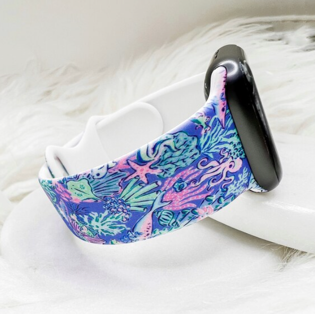 Octopus Lilly Inspired Watch Band compatible with Apple Watch Fitbit Samsung