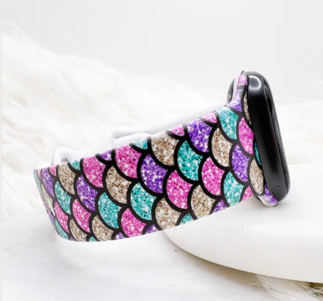 Mermaid Watch Band compatible with Apple Watch Fitbit Samsung