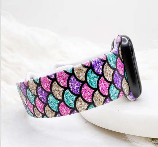 Mermaid Watch Band compatible with Apple Watch Fitbit Samsung