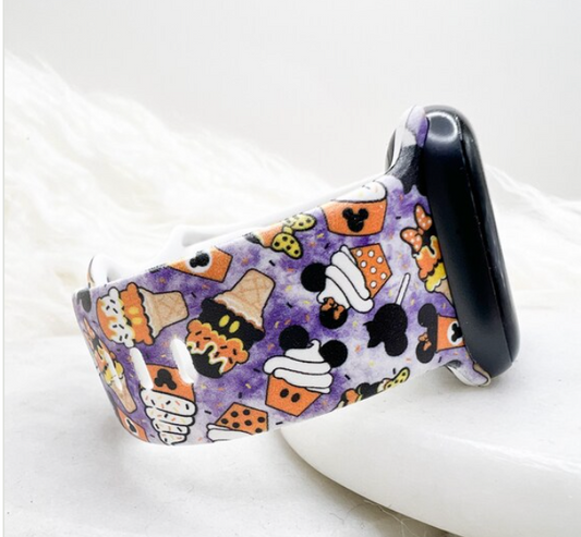 Halloween Mouse Snack Watch Band compatible with Apple Watch Fitbit Samsung