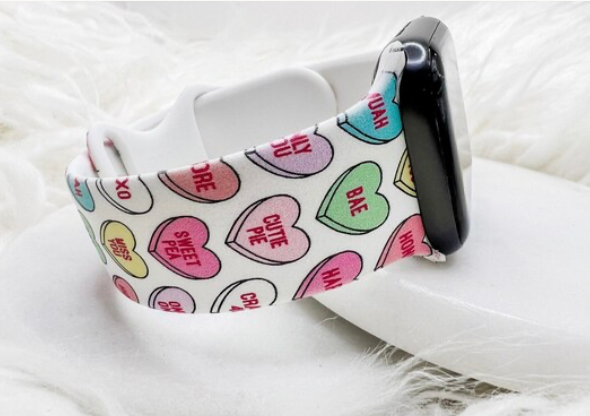 Sweetheart candy Watch Band compatible with Apple Watch Fitbit Samsung