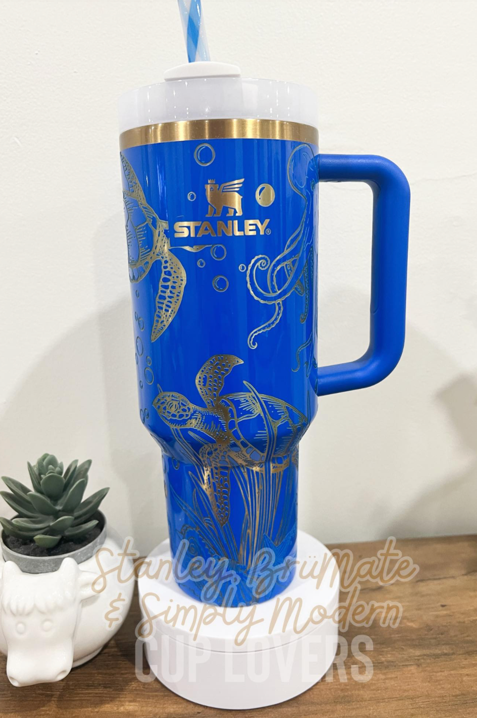 Sea Life Engraved Cup