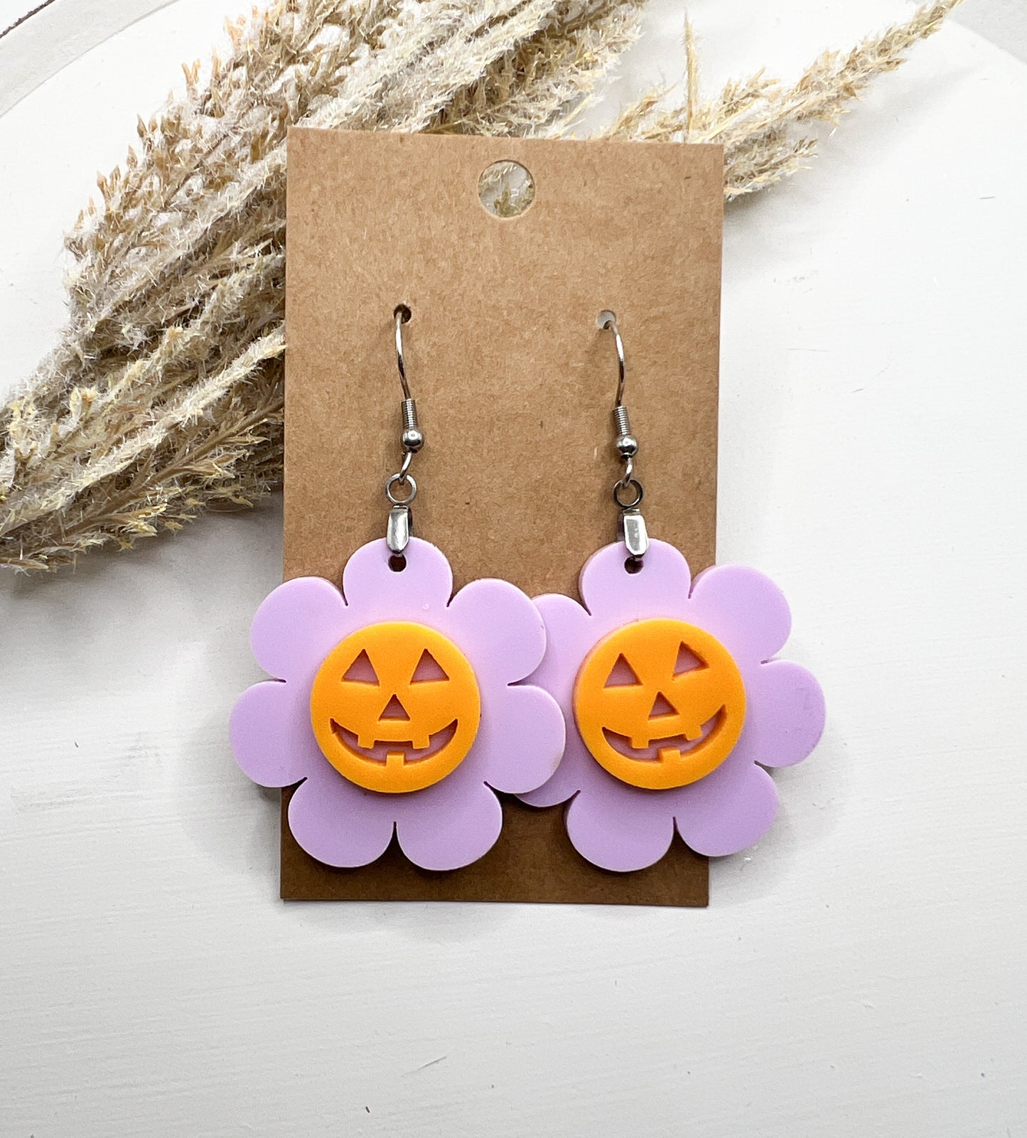 Daisy Pumpkin Dangles