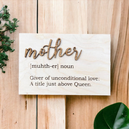 Mother Definition sign