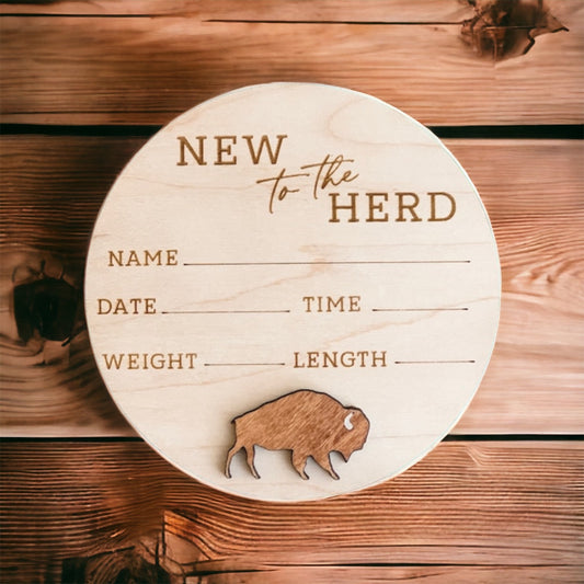New to the herd buffalo sign