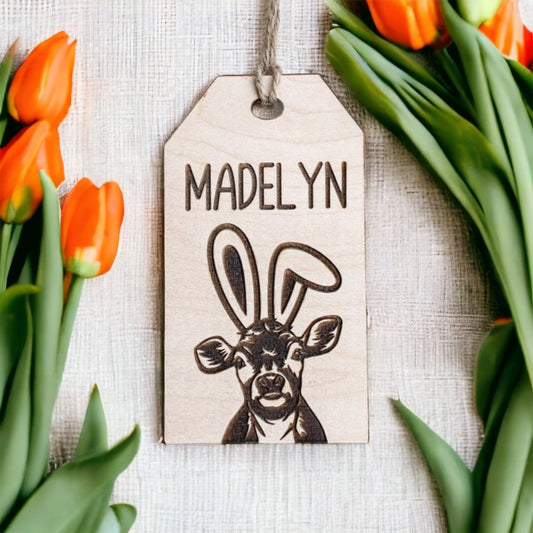 Cow Easter Tags