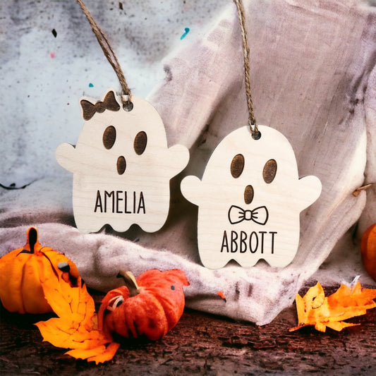 Ghost Halloween tags