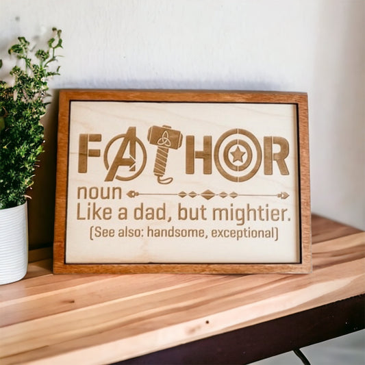 Fathor Dad sign