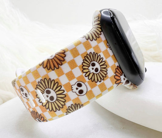 Skull Watch Band compatible with Apple Watch Fitbit Samsung