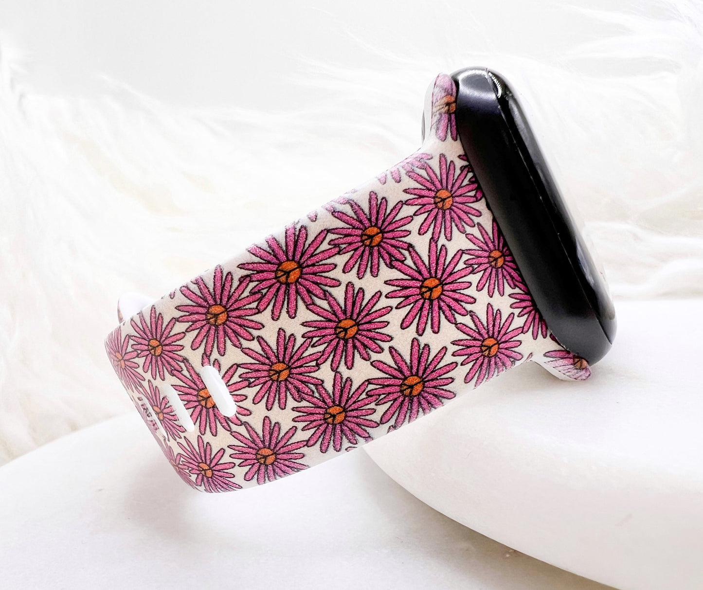 Peace Sign Flower Watch Band compatible with Apple Watch Fitbit Samsung