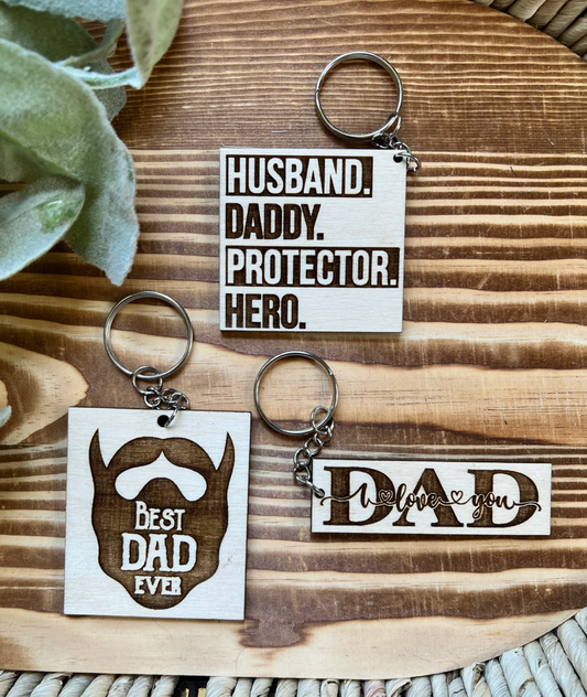 Fathers Day Keychains