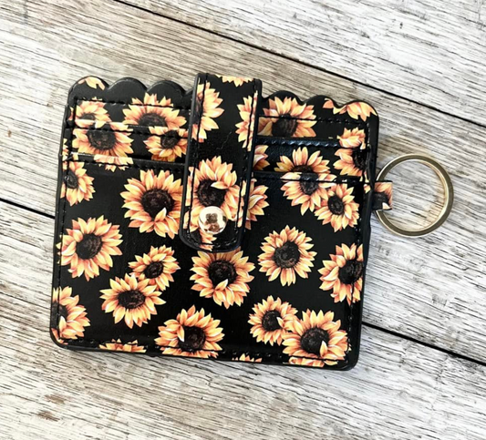 Sunflower Print Wallet