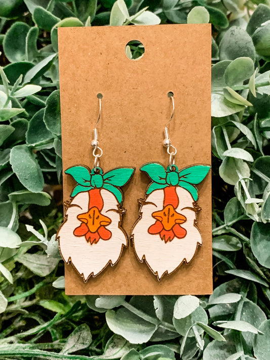 Chicken Earrings