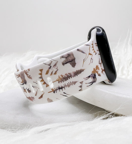 Woodland Animal Watch Band Compatible with Apple Watch