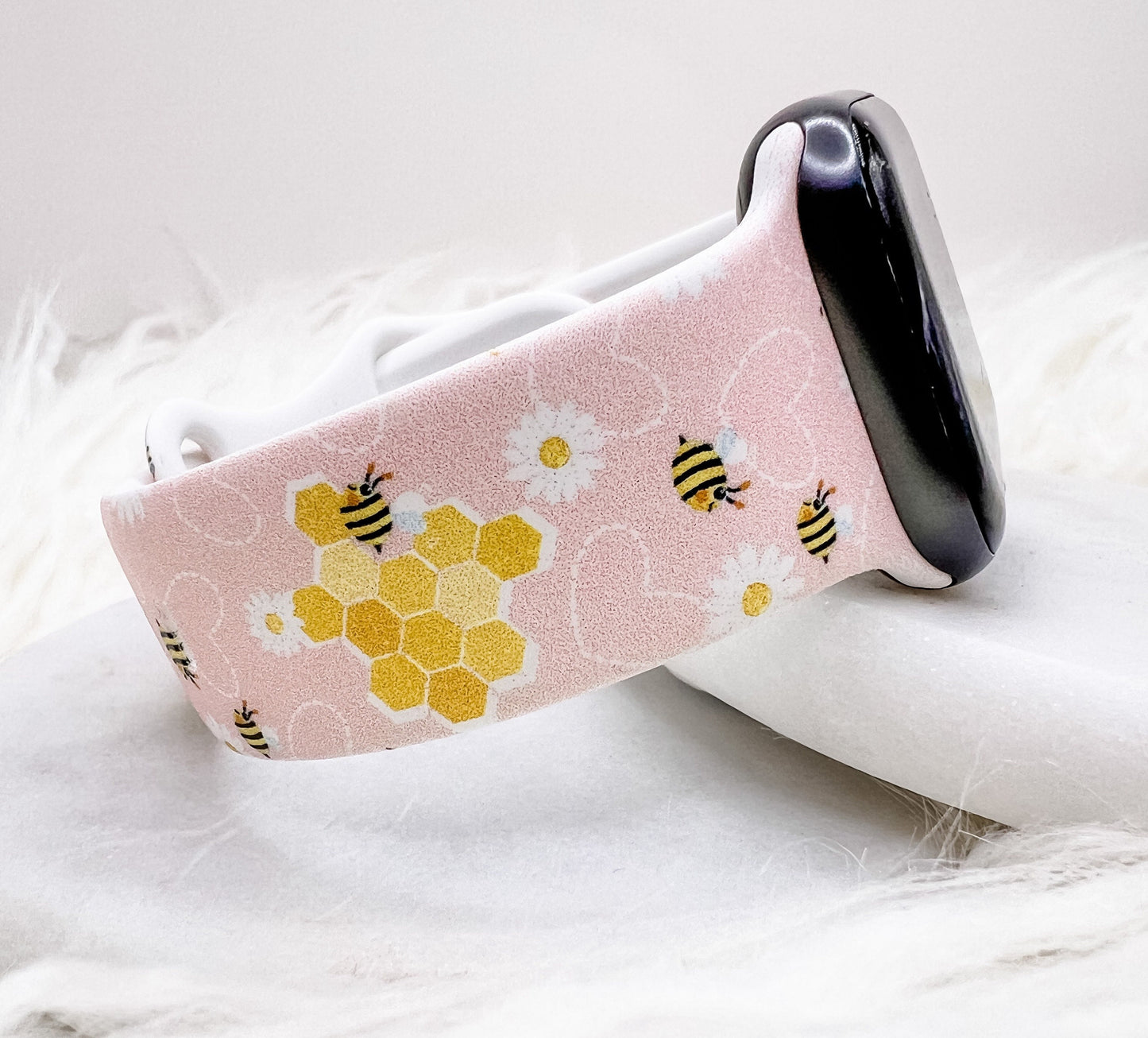 Bumblebee Hearts  Watch Band compatible with Apple Watch Fitbit Samsung