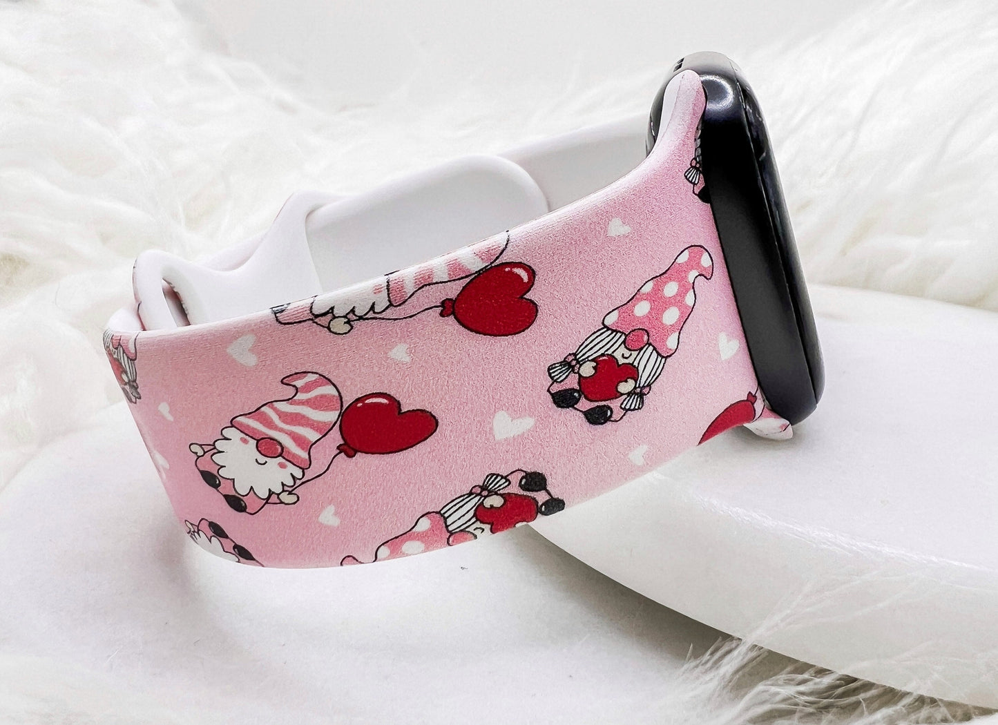 Heart Gnomes Watch Band compatible with Apple Watch Fitbit Samsung