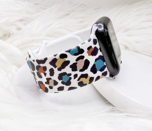 Muted Leopard Watch Band compatible with Apple Watch Fitbit Samsung