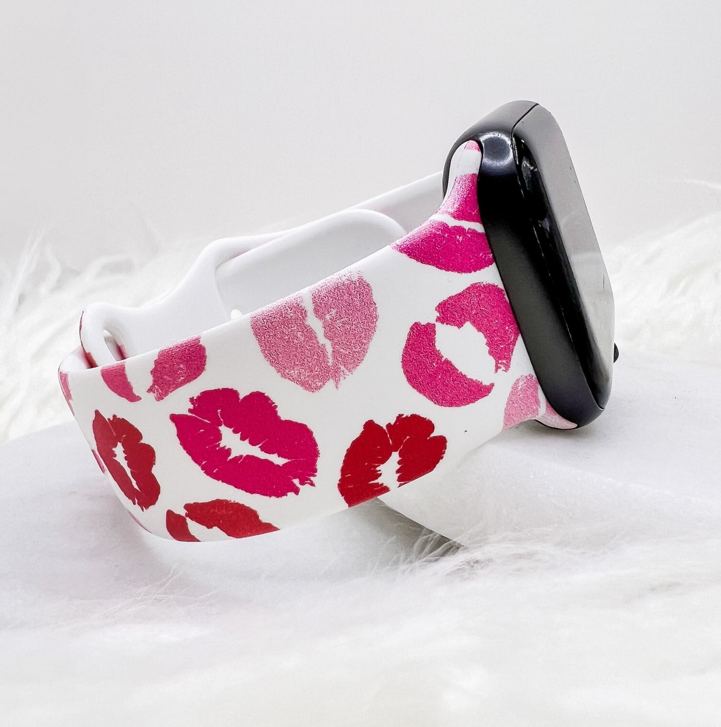 Valentines Kisses  Watch Band compatible with Apple Watch Fitbit Samsung