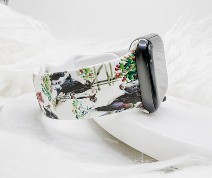 Cow Apple Orchard  Watch Band compatible with Apple Watch Fitbit Samsung