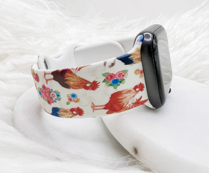 Rooster Chicken Watch Band compatible with Apple Watch Fitbit Samsung